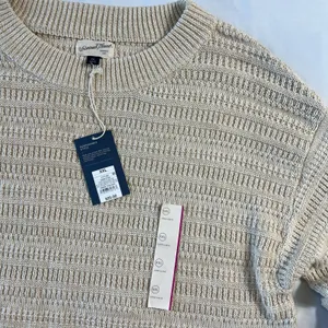 Cabincore NWT XXL Cream Knit Sweater Oversized Cottage Layering Pull Over thumbnail 2