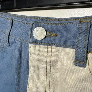Urban Outfitters BDG Colorblock Denim Skirt Jean Skirt Small Retro 90s‎ White thumbnail 2