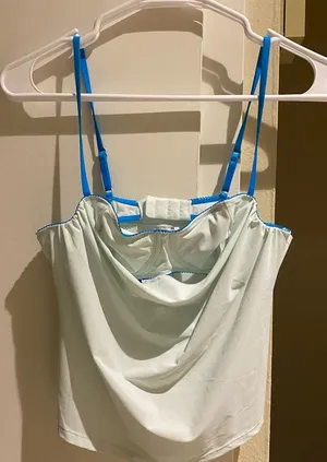 Urban outfitters mesh bra cami crop top thumbnail 1