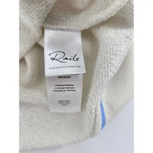 Rails Sweatshirt Womens XS Alice Cream Rainbow Stitch Contrast Seam EUC thumbnail 4