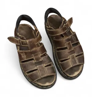 Dr Martens Fisherman Sandals Mens UK 9 US 10 Docs England Made Leather Vintage thumbnail 1