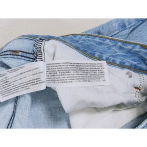 Abercrombie & Fitch Curve Love The Loose Short High Rise Size 33 Blue Distressed thumbnail 8
