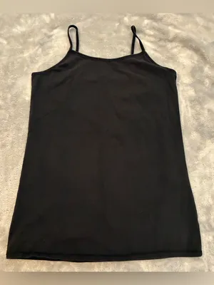 Maurices Brand Classic Black Spaghetti Strap Tank Top - Women's Size Large thumbnail 1