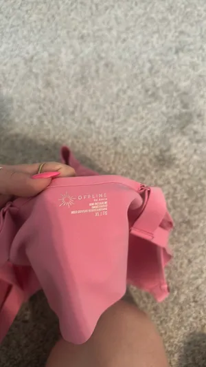 Aerie Pink Sports Bra thumbnail 2