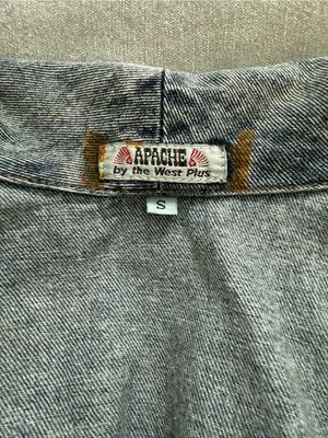 Apache by the west plus Denim Jean embellished Jacket very oversized small thumbnail 12