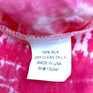 Amanda Uprichard Pink Silk Tie-Dye Wide Leg Pants M Like New thumbnail 12