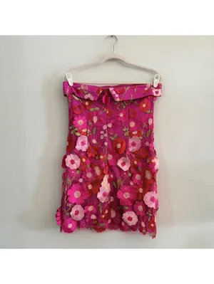 Petal & Pup Butterfields Embroidered Floral Strapless Minidress thumbnail 5
