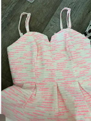 Anthropologie Moulinette Soeurs Pink Tweed Dress Women’s 0‎ Barbiecore Coquette thumbnail 13
