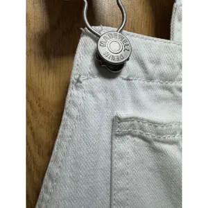 MADEWELL Straight Leg Denim Jeans Overalls Women Size SMALL White thumbnail 4