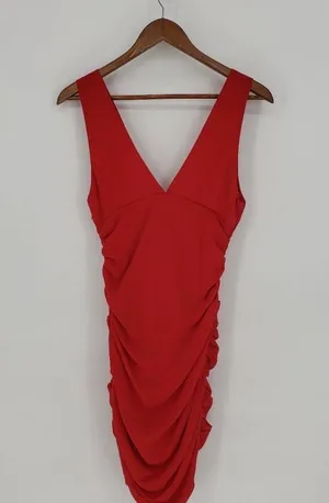 Revolve Super down Ruched Carla Dress thumbnail 4