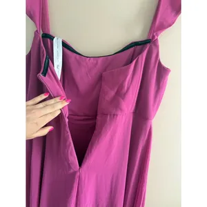 After Six OFF-THE-SHOULDER BASQUE NECK MAXI DRESS FLOUNCE SLEEVES TEA ROSE thumbnail 8