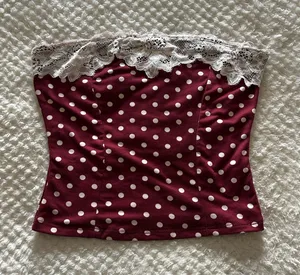Polka dot tube top Red thumbnail 1
