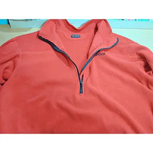 Marmot Mens Red Fleece Polartec Sweatshirt Pullover Half Zip Size XL Poly Blend thumbnail 11