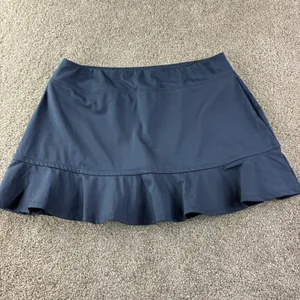 Tommy Bahama Golf Skort Women XL Blue Ruffle Hem Active Athletic Tennis‎ Skirt thumbnail 2