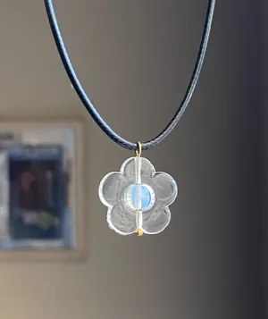 Handmade simple flower fairy cottage boho cute necklace🌼 thumbnail 8