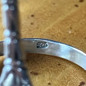 Natural Emerald Sterling Silver Dragonfly Ring Size 9 thumbnail 5
