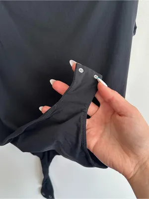 NWT Skims Fits Everybody Square Neck Bodysuit in Onyx thumbnail 8