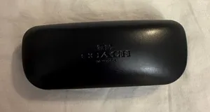 Coach Black Embossed Sunglasses Case thumbnail 1