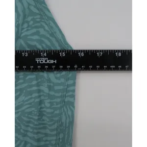 Athleta Racerback Tank Top Teal Green Animal Print Activewear Womens Small‎ thumbnail 6