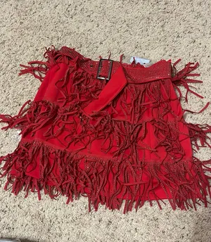 Rhinestone Fringe Skirt thumbnail 2