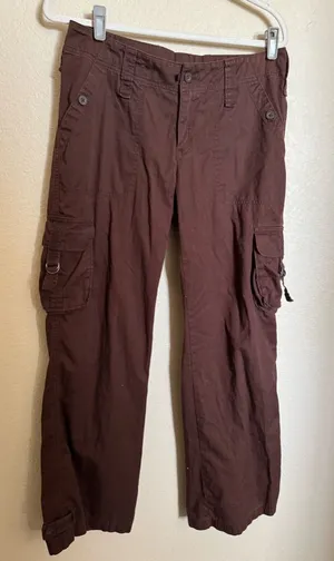The North Face‎ Hiking Utility Cargo Pants Sz 8 in Brown thumbnail 1