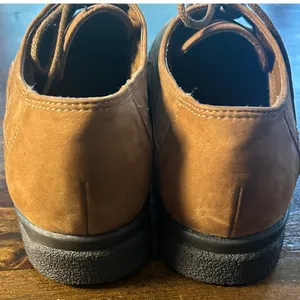 Dr. Scholls Donna Oxford Shoes 7W Tan Lace Up Nubuck Comfort Preppy Academia thumbnail 8
