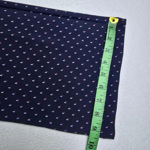 Betabrand Dress Pant Yoga Pants Navy‎ Blue Dash Print Straight Leg Size M Long thumbnail 10
