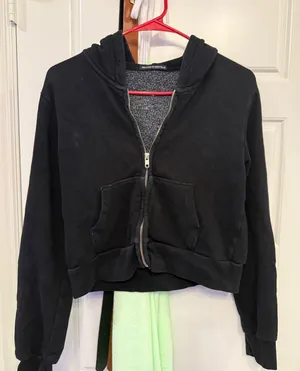Brandy Melville Black Zip-Up thumbnail 1