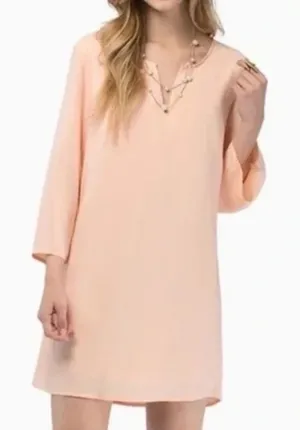 Tobi Peach Shift Dress Women Size M (Medium) thumbnail 1