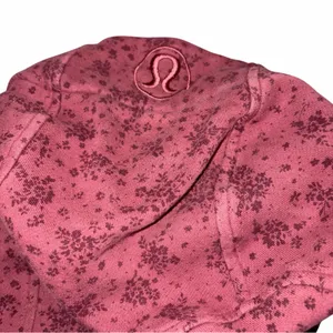 Lululemon Cotton Fleece Pixie Floral So Merlot Redwood Scuba Hoodie Jacket 4 thumbnail 9