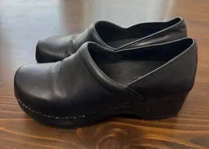 G H Bass Women Comfort Clogs Shoes Black Size 7M thumbnail 1