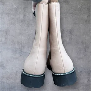 J. Crew Gwen Lug-sole High-shaft Leather Chelsea Boots thumbnail 15