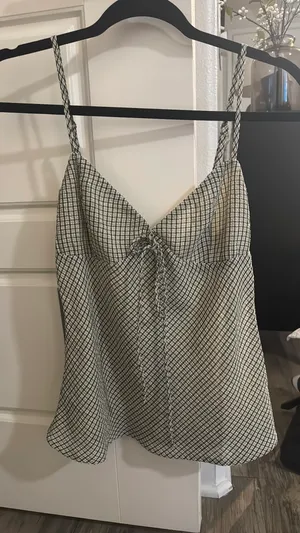 Black and Beige Princess Polly Tank Top thumbnail 1
