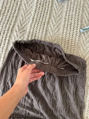 Brown Textured Strapless Top Or Skirt thumbnail 5