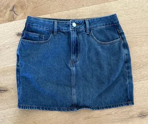 White Fox Boutique - Denim Mini Skirt in Blue thumbnail 1