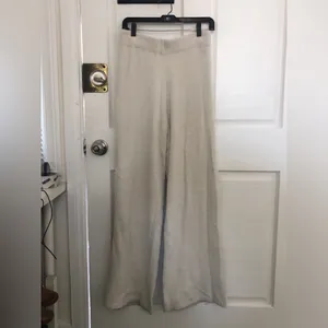 Amanda Uprichard Charlett Cozy Pant Ivory Off White Furry Fuzzy Pants Medium thumbnail 4