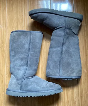 Tall Gray Classic Boots thumbnail 1