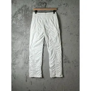 Lululemon Studio Pant II White Ruched Leg Women's Size 6‎ Relaxed thumbnail 3