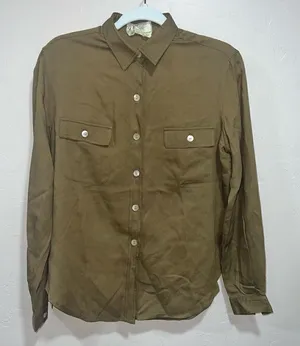 VINTAGE Gucci (1970’s) Military Button Down Top thumbnail 1