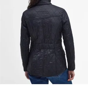 Barbour Cavalry Polarquilt Quilted Jacket in RED thumbnail 4