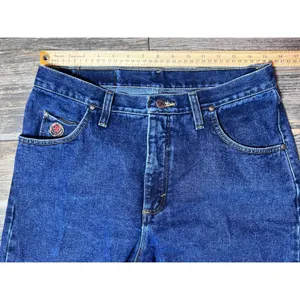 Wrangler 20X Straight Leg Blue Jeans‎ Western Denim Size 14 31x33 Mom Riding VTG thumbnail 6