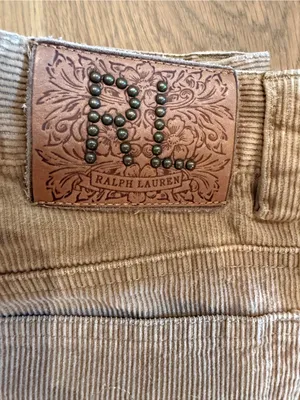 Ralph Lauren Tan Corduroy Boot-Cut Pants thumbnail 4