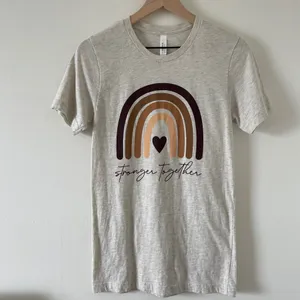 NWOT Stronger Together Tshirt Gray thumbnail 2
