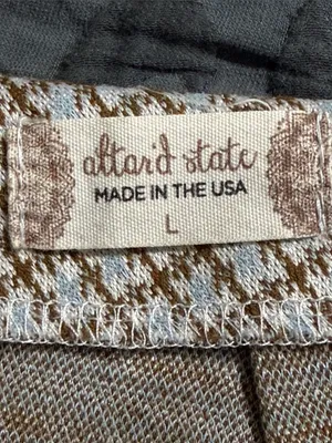 Altar’d State plaid skort size large tan blue accents preppy thumbnail 9