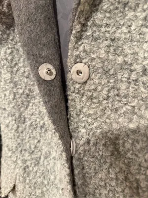 Armani Exchange Two-Tone Gray Wool-Blend Coat thumbnail 4