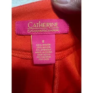 Catherines Orange Blaze Mock Wrap Skirt Sz 8 NWT thumbnail 3