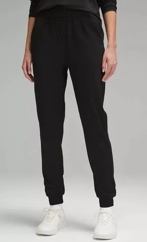 Lululemon stretch high rise joggers black size 4 thumbnail 1