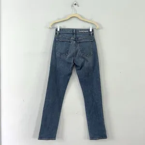 Favorite Daughter The Erin‎ High Rise Slim Straight Medium Indigo Jeans thumbnail 5