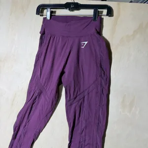 Gymshark Training Mesh Pocket Leggings Womens S Purple High Rise Workout Yoga thumbnail 2