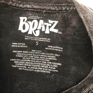 Bratz Y2K 2000s Style Concert Vibe Graphic Baby Tee T-shirt Top Grunge Streetwear Emo Goth Short Sleeve Faded Acid Wash 100% Cotton Sz S - Measurement in pics thumbnail 4